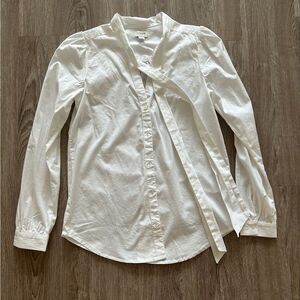 J. Crew Button Down with Tie Accent